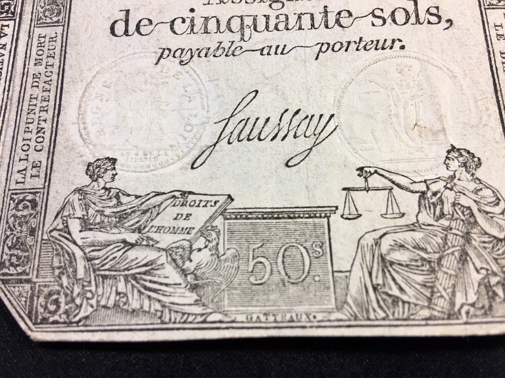 FRENCH REVOLUTION MONEY 1793