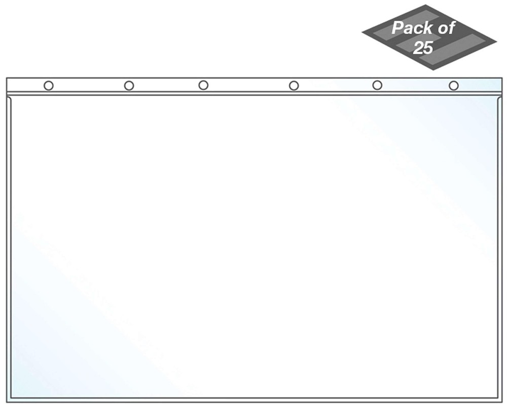 Tabloid Page Protectors 6 Hole Punched Large Format Clear - Side Loading - Ho...