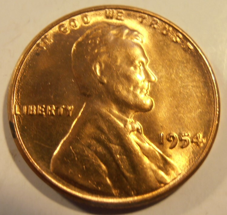 1954 P LINCOLN CENT - BU from a nice roll