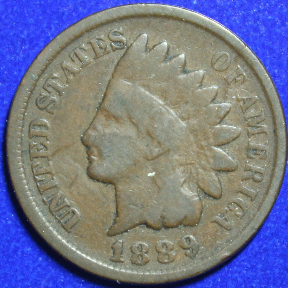 1889 Indian Head Cent Penny Good GD