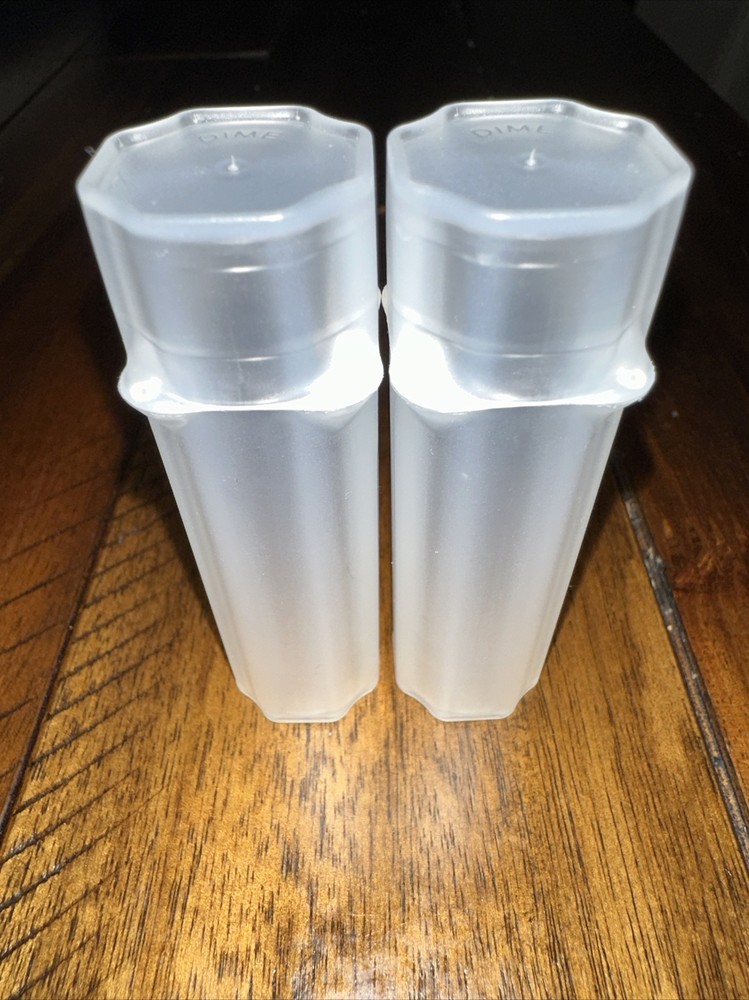 (2) Silver Dime Tubes (Empty - Guardhouse)