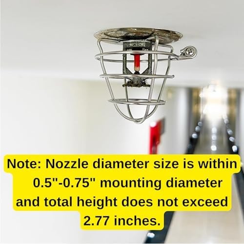 Fire sprinkler head guard cover