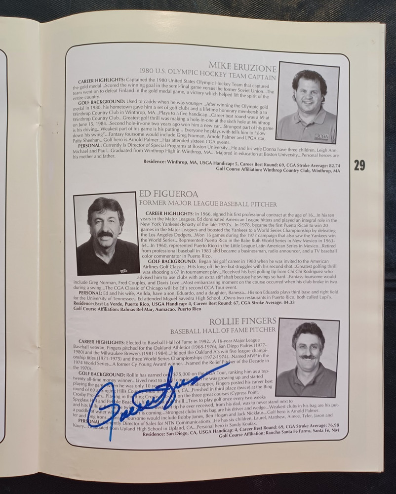 CGA Classic Chicago - SIGNED GOLF PROGRAM - HUGE AUTOGRAPH COLLECTION 1996