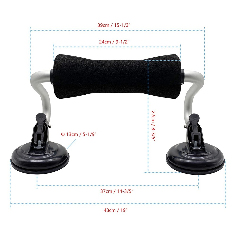 Codinter Kayak Roller Load Assist Heavy-Duty Suction Cups Mount
