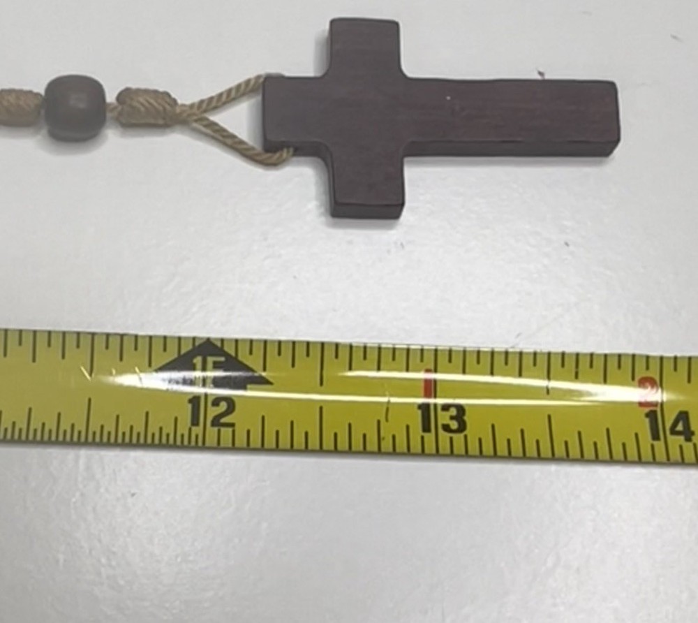 Jacaranda Wood Beads Knotted String Blessed Rosary