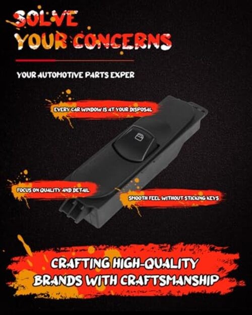 Power Window Switch A9065450913 Driver or Passenger Side Window Control