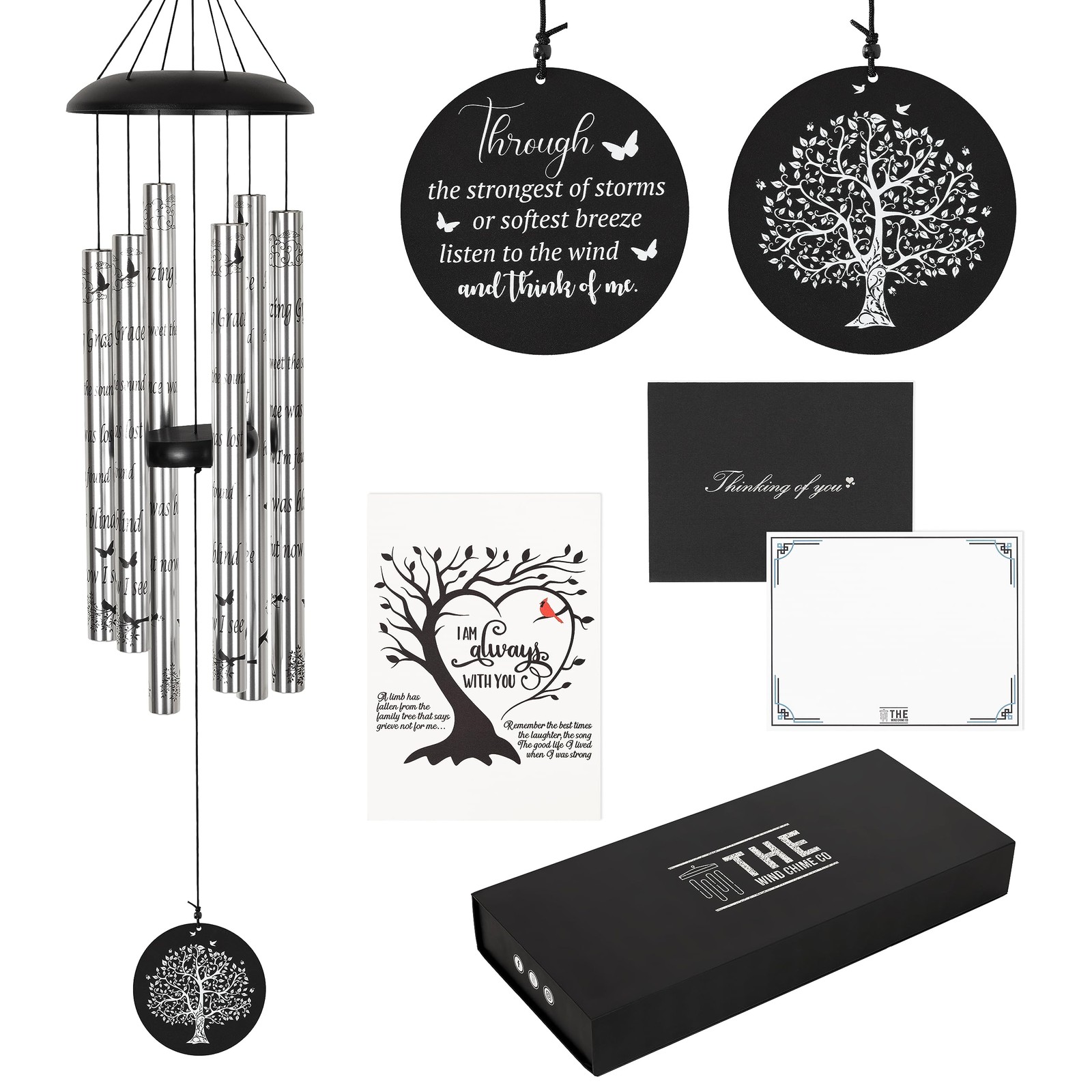 The Wind Chime CO Deep Tone Sympathy with 6 Andonized Silver