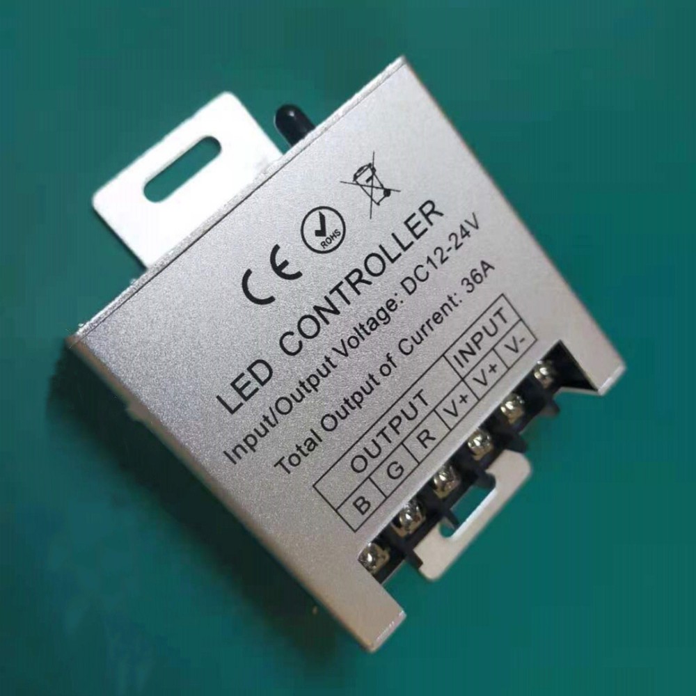 DC LED 12V 24V Light Dimmer Wireless IR 23Keys Remote Controller 36A 360W