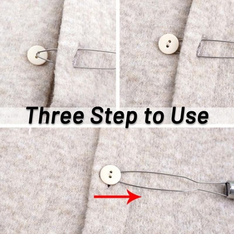 Button Assist Device Helper Tool - Stainless Steel Button Fastener Tools