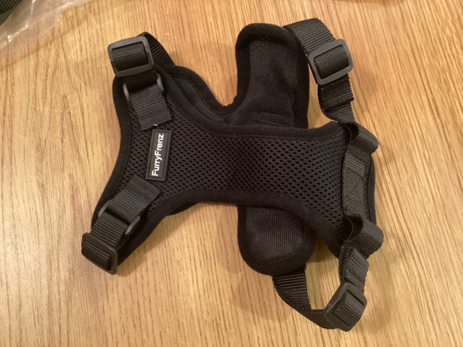 FurryFrenz Cat Harness and Leashet for Walking | Breathable Sz: S Black