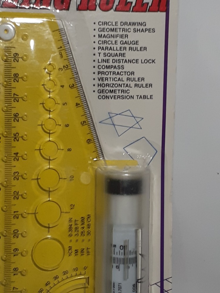 Rolling Ruler Balancing Scale Parallel Circle Compass T Square Geometric