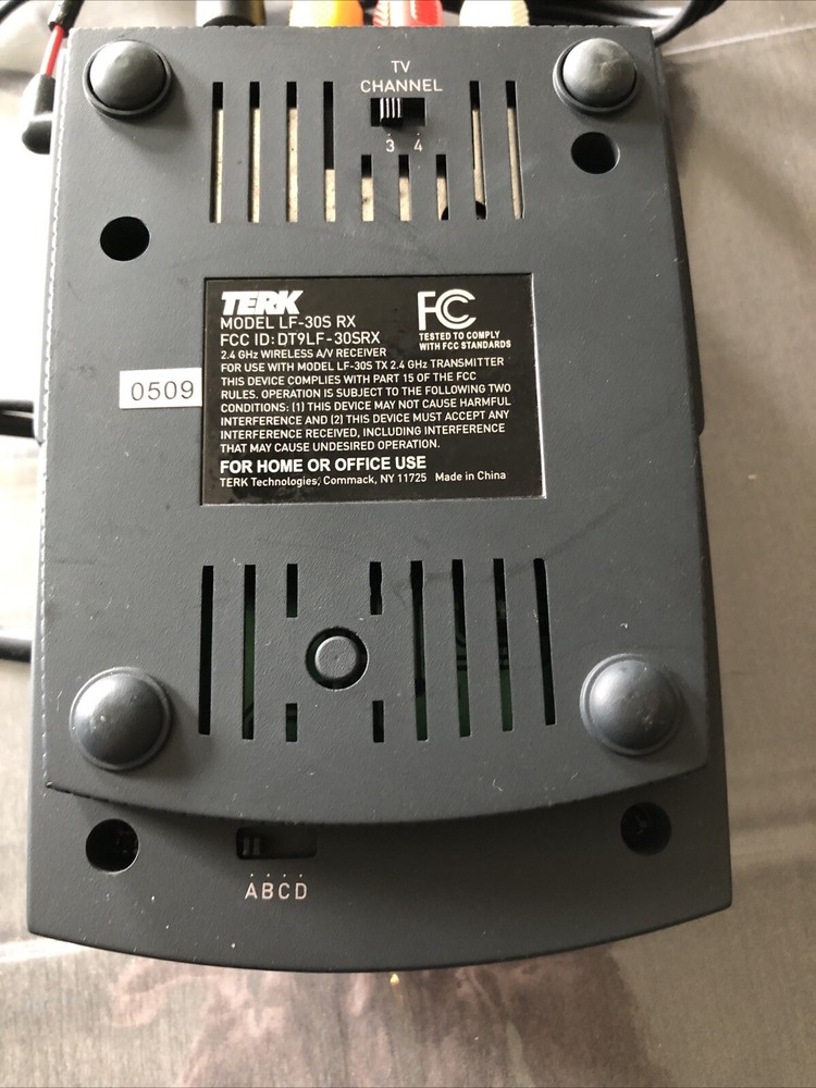 Terk Leap Frog LF-305RX Wireless A/V Receiver - Untested