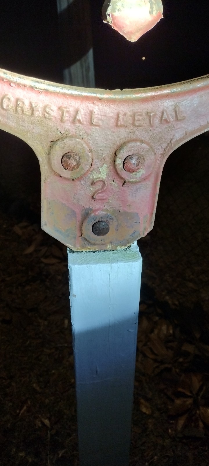 Late 1800s Crystal Metal Number 2 School Bell 19-20 Yoke Width