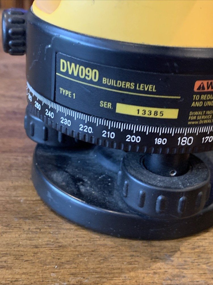 Dewalt DW092 Optical Transit Leveler