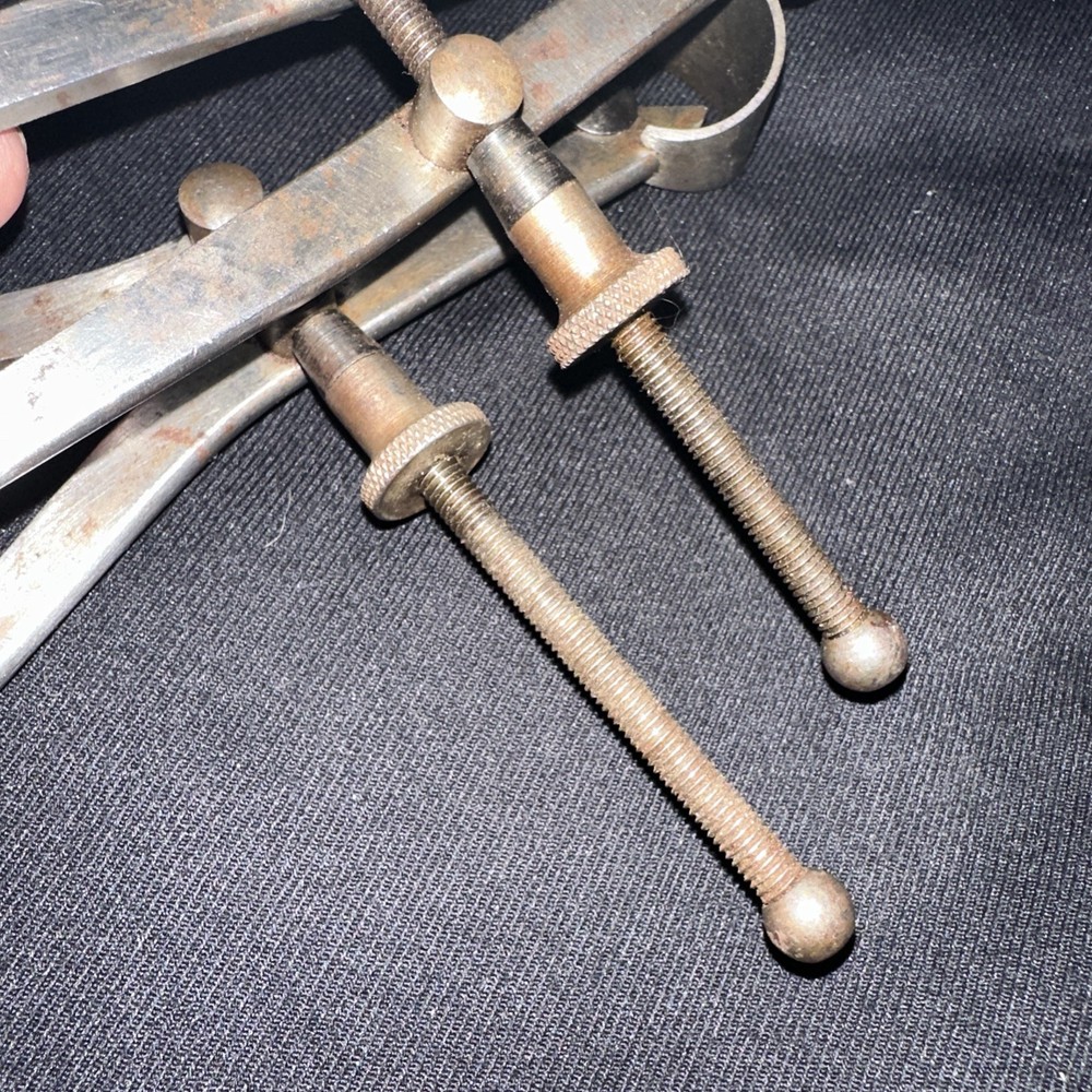 2 Goodell-Pratt INSIDE & OUTSIDE SPRING DIVIDER CALIPERS. Used Machinest Tools