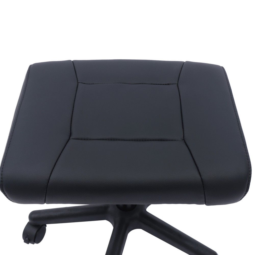 Footstool on Wheels, 15-20'' Height Adjustable, Rolling Stool Foot Rest stool