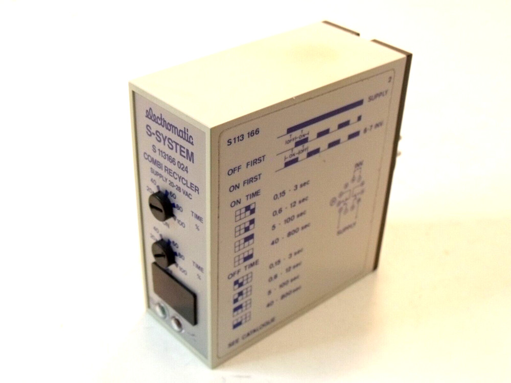 New Electromatic S 113166 024 S-System Combi Recycler Asymmetric Timer Module