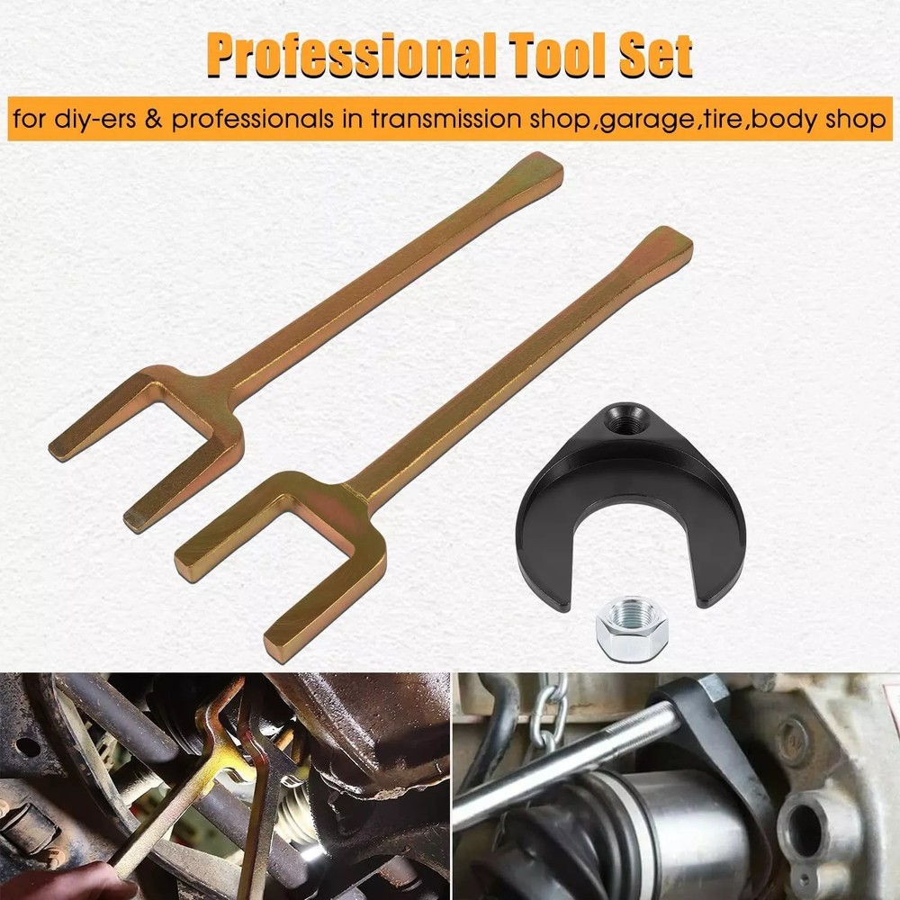12020 Front Wheel Drive Axle Puller Fork Kit & 1040 Inner CV Axle Removal Tool