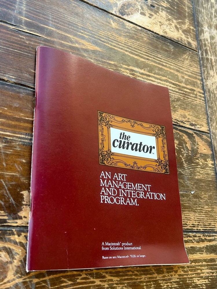 Vintage Macintosh The Curator Art Management Integration Program Manual