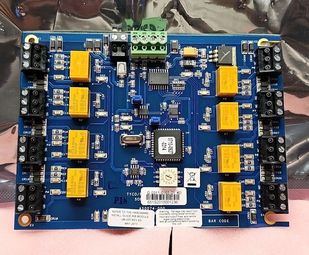 SOFTWARE HOUSE AS0074-000 R/8 MODULE RELAY BOARD NEW OPEN BOX