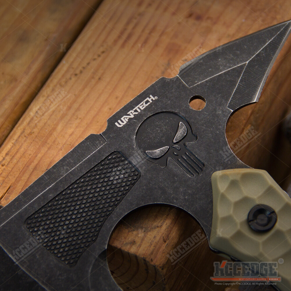 10" Tactical Fighting Axe w/ Finger Choil Sharpened Back Spike