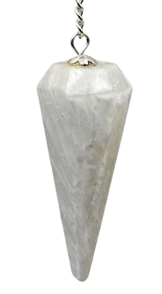 Scolecite Dowsing Crystal Pendulum