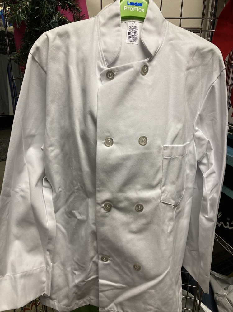 Chef coat men Large NWT