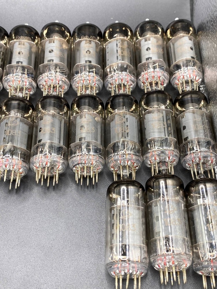 27Pcs 6F4P ( ECL84, 6DX8, 6DQ8 ) HF Triode - Pentode tubes New Same Date 10/83