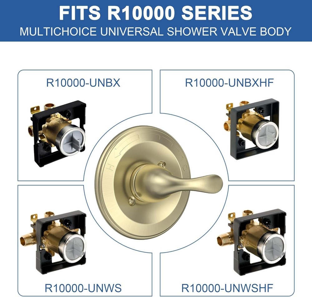 Single-Function Shower Trim Kit, Champagne Bronze