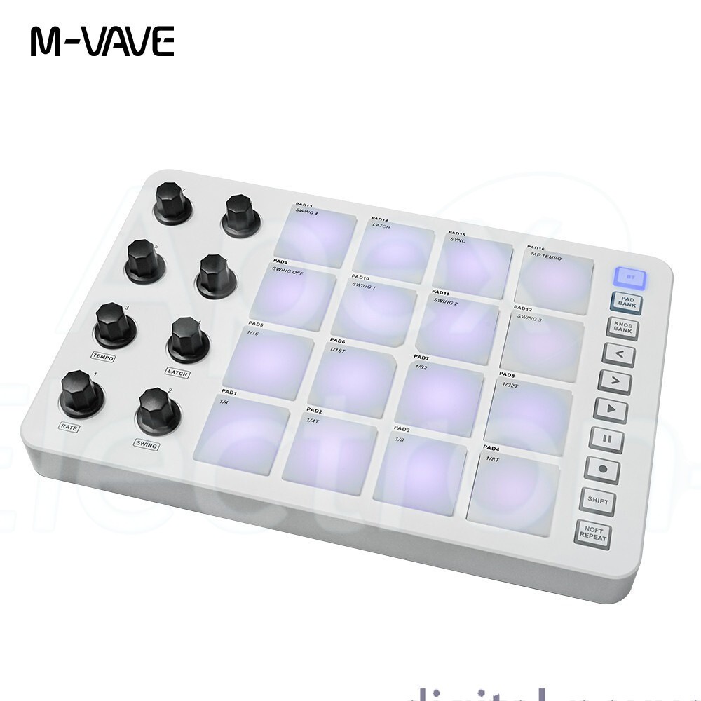 M-VAVE SMC-PAD LaunchPad USB-C and portable design Wireless MIDI Controller