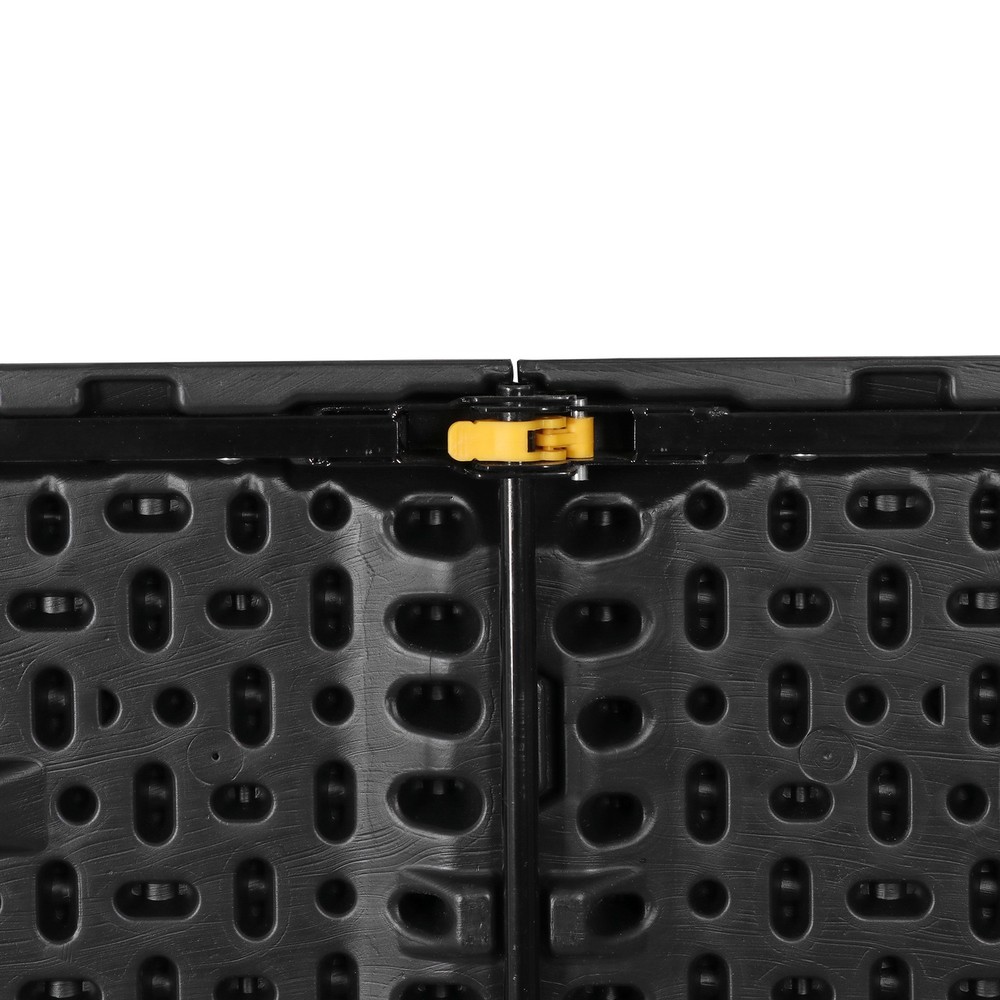 8FT Portable Folding Table Fold-in-Half Plastic Table for Dining Picnic Black