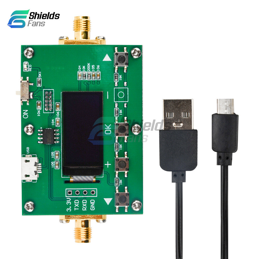 6Ghz RF Digital Attenuator 30DB Step 0.25DB OLED Pogrammable Attenuator Module