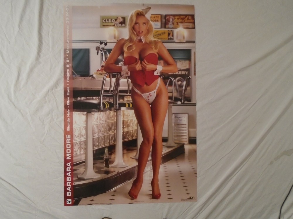 Barbara Moore Poster Sexy Long Legs Large Breasts Playmate Girl Pinup Soda Jerk