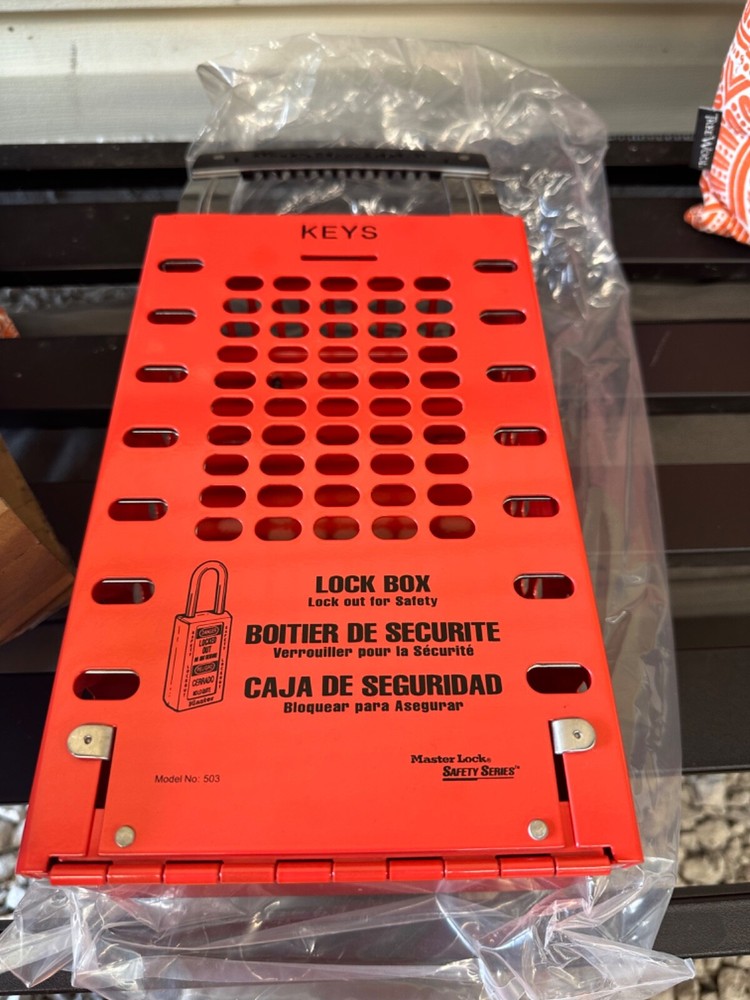 Master Lock 503Red Group Lockout Box,14 Locks Max,Red