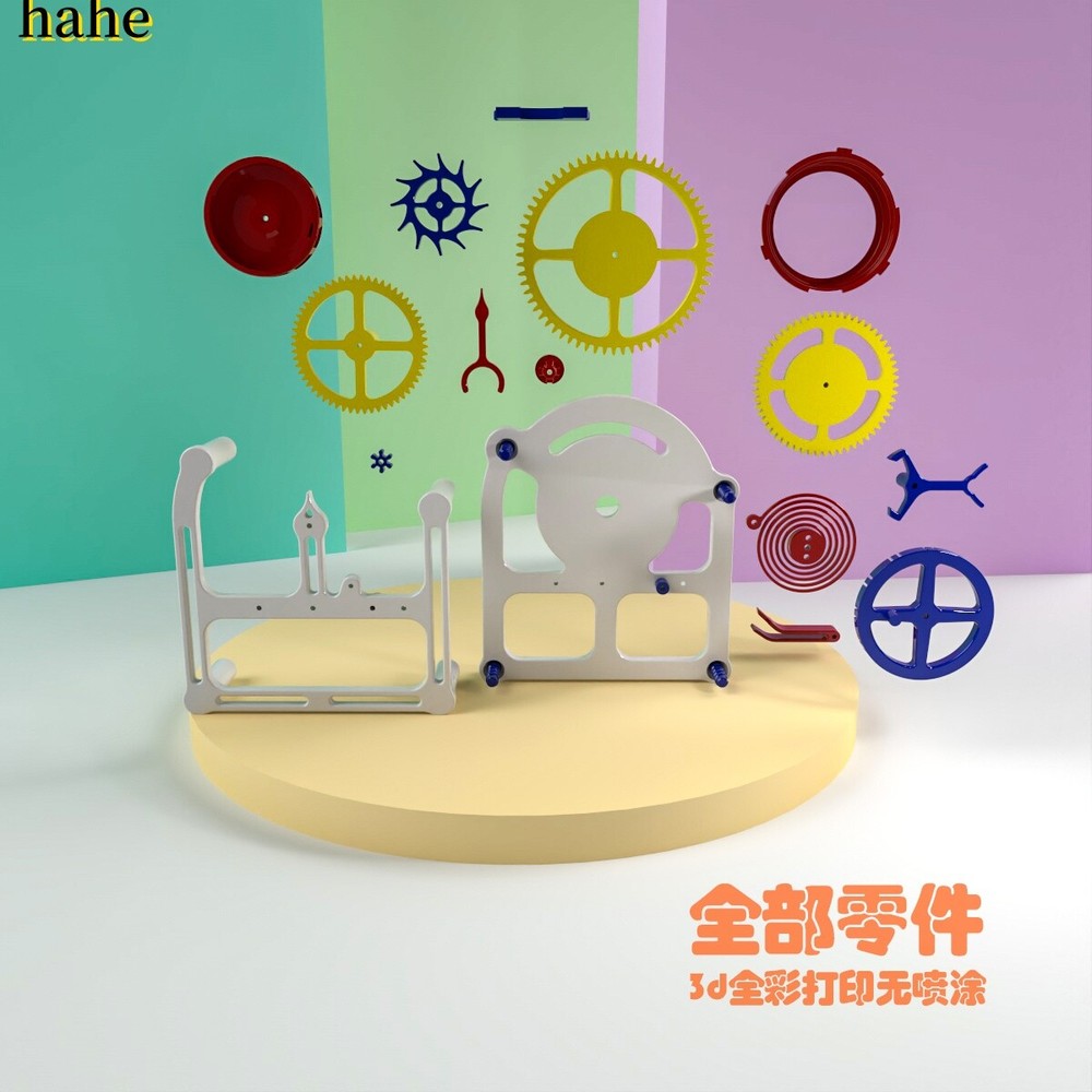 Escapement Structure Imitation Clock Movement 3D Printed Handicraft Model
