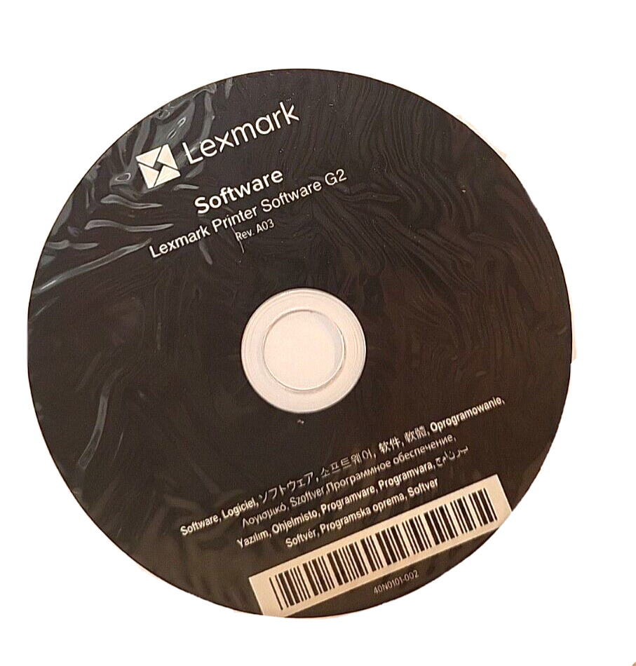 Setup CD ROM Lexmark Printer Software G2 Rev A03/06