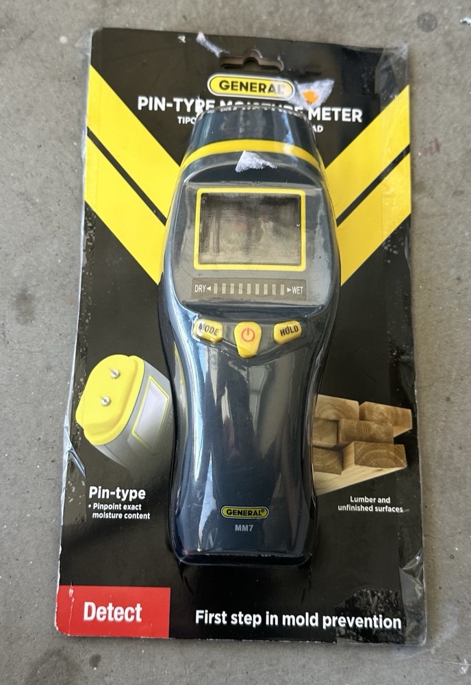 General Pin-Type Moisture Meter Detect Mold Prevention LCD Screen MM7 NEW
