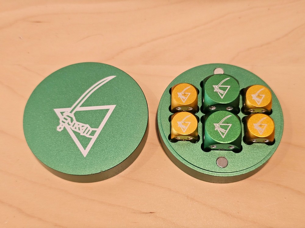 Battletech Dice Puck  - House Liao / Capellan Confederation LosTech  Catalyst