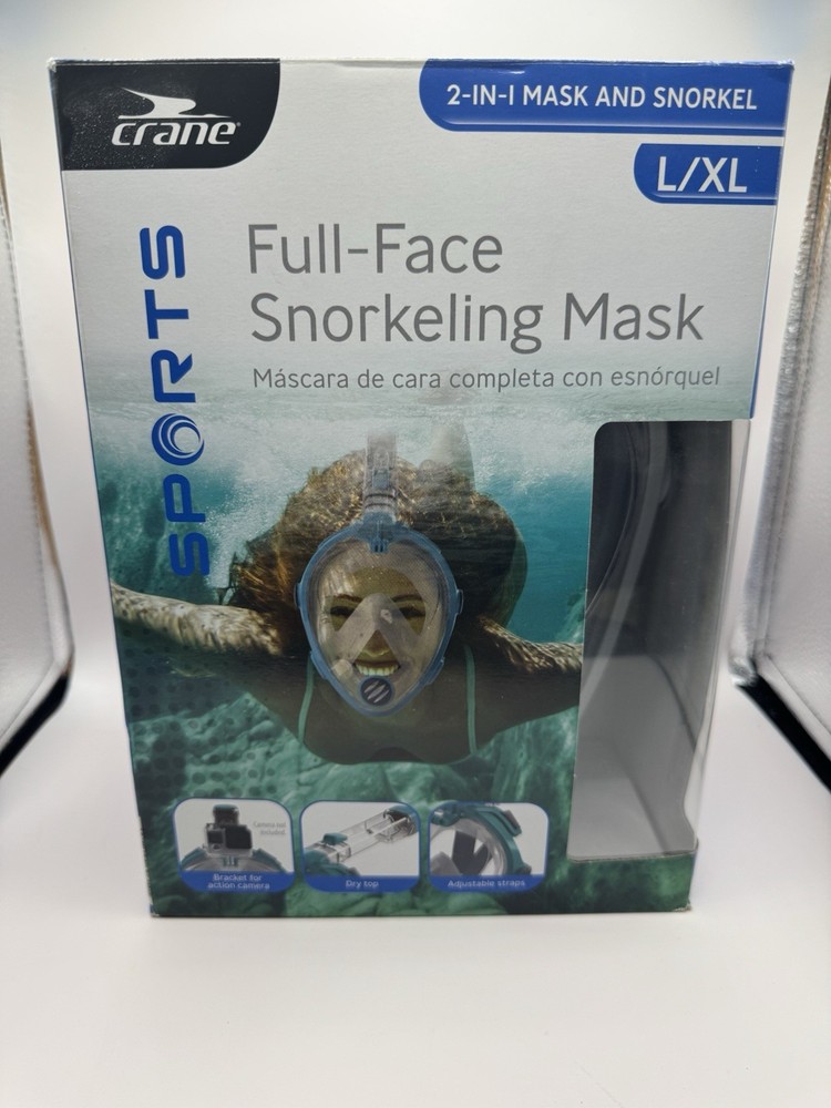 Full Face Snorkel Mask with Latest Dry Top System,Foldable 180 Degree Panoramic