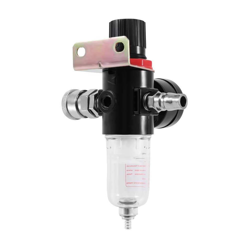 1/4" Air Compressor Filter Regulator Water Pressure Moisture Trap Separator