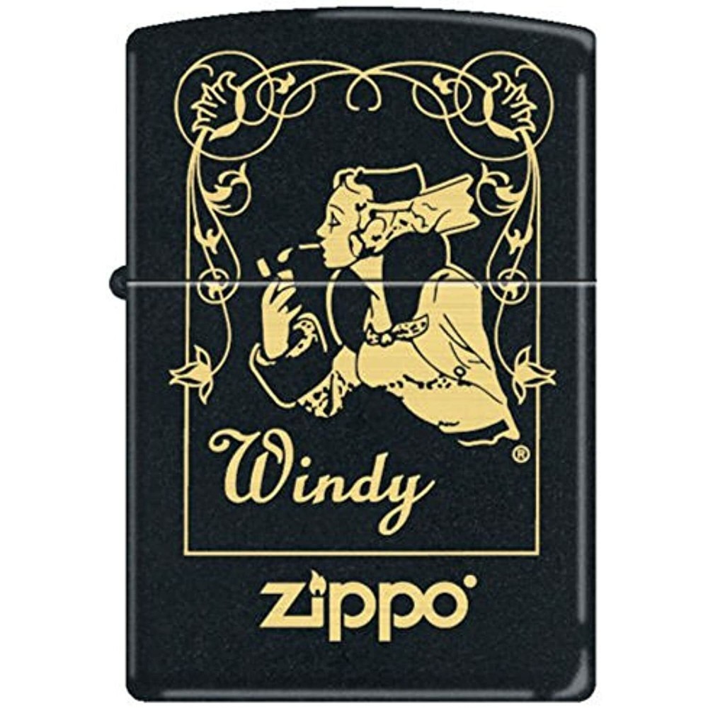 ZIPPO 218 Black Matte-Windy Window