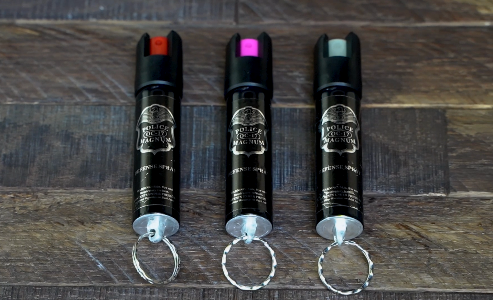 Police Magnum pepper spray .75oz keyring personal safety self defense protection