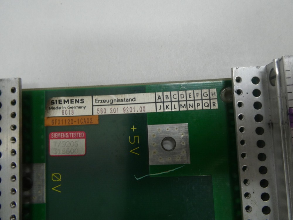 Siemens 6FX1120-1CA02 Rack Chassis Module