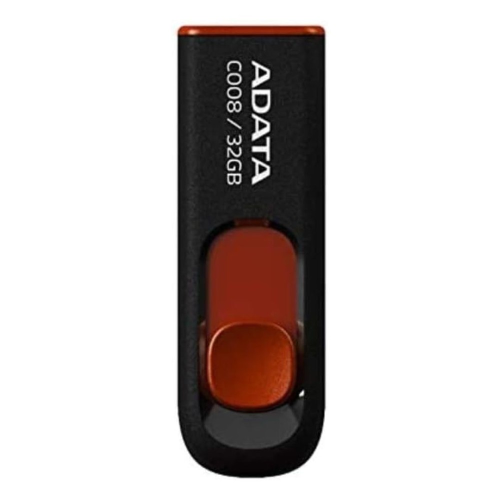 ADATA 32GB USB 2.0 Retractable Capless Flash Drive Red