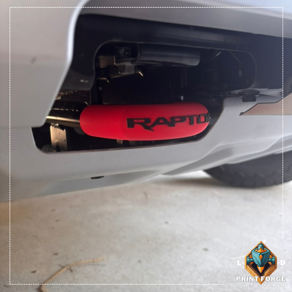 Premium Front "Raptor" Text NextGen Ford Ranger Raptor Tow Hook Accent Covers