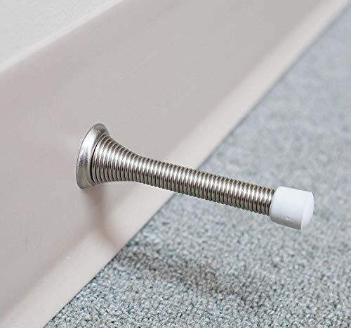 12 Pack Spring Door Stops 3.25"Flexible Heavy Duty Spring Stopper with RustProof