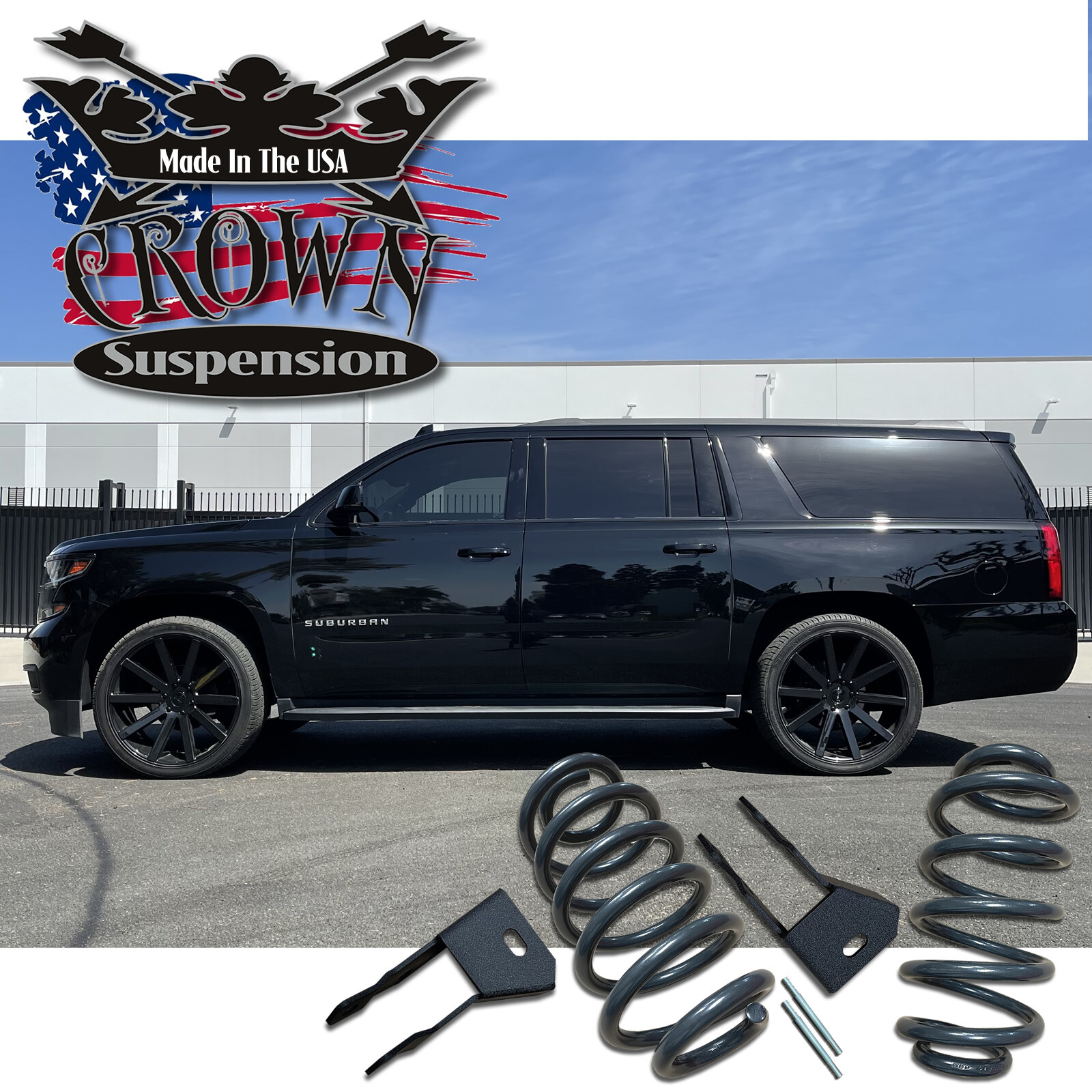 Crown Suspension 2015-2020 Cadillac Escalade ESV  2" Rear Lowering Leveling Kit