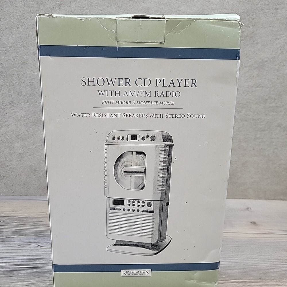 Restoration Hardware Shower Cd Player AM/FM Radio
