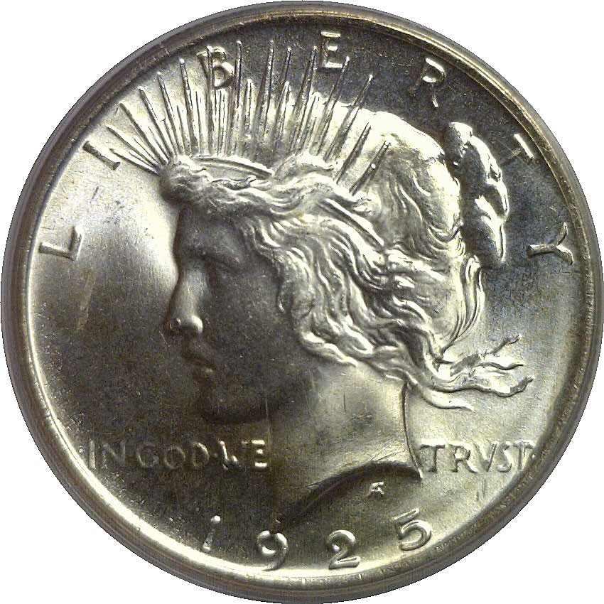 1925 Peace Dollar PCGS MS-66 CAC