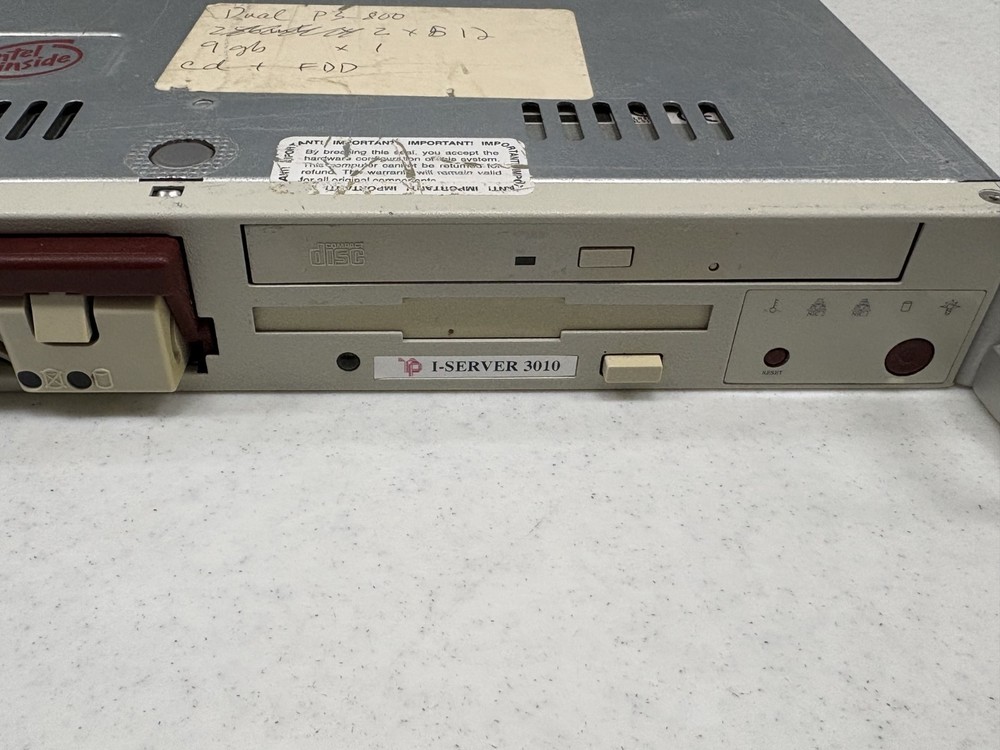 SuperMicro I-Server 3010 370DER Server 1U Rack Computer Intel Pentium 3 x2 WORKS